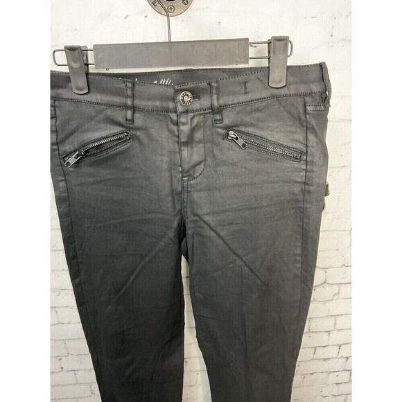 Madewell Womens Black Skinny Motto Leggings Ankle Zippers Stretch Sz 25 E2 - Picture 5 of 10